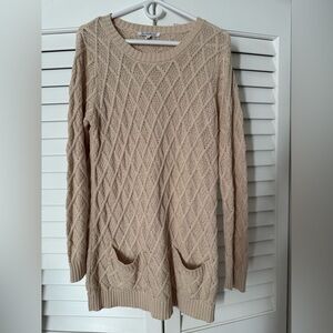 NorthStyle NK200 Cotton Cable Oatmeal Sweater size Large